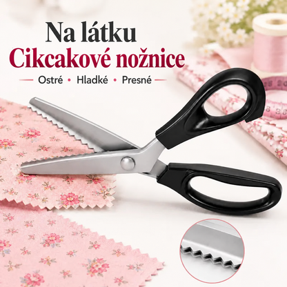 ✨Healrize® Nerezové cikcakové nožnice so zúbkovaným ostrím – ideálne na kreatívne tvorenie (DIY)✂️