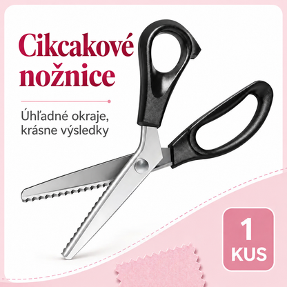 ✨Healrize® Nerezové cikcakové nožnice so zúbkovaným ostrím – ideálne na kreatívne tvorenie (DIY)✂️