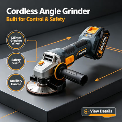 💥FALLPILL 20V Brushless Cordless Angle Grinder (125mm)