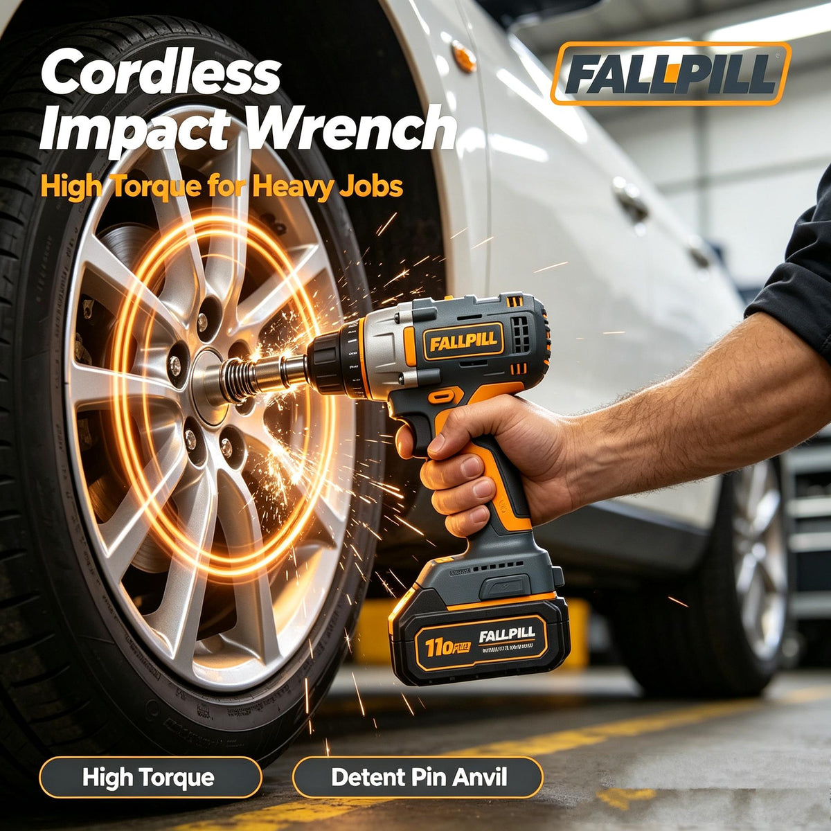 🍳FALLPILL Cordless Impact Wrench