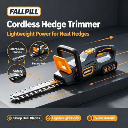 ☕FALLPILL Cordless Hedge Trimmer