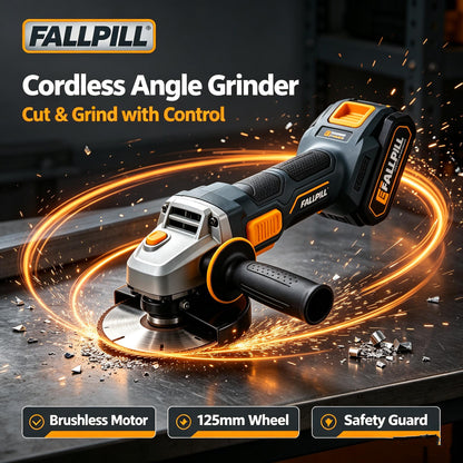 💥FALLPILL 20V Brushless Cordless Angle Grinder (125mm)
