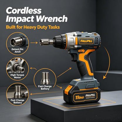 🍳FALLPILL Cordless Impact Wrench
