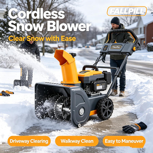 🍳FALLPILL 20V Cordless Walk-Behind Snow Blower