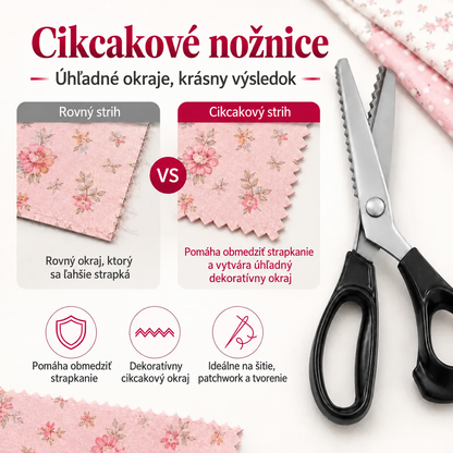 ✨Healrize® Nerezové cikcakové nožnice so zúbkovaným ostrím – ideálne na kreatívne tvorenie (DIY)✂️