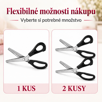 ✨Healrize® Nerezové cikcakové nožnice so zúbkovaným ostrím – ideálne na kreatívne tvorenie (DIY)✂️