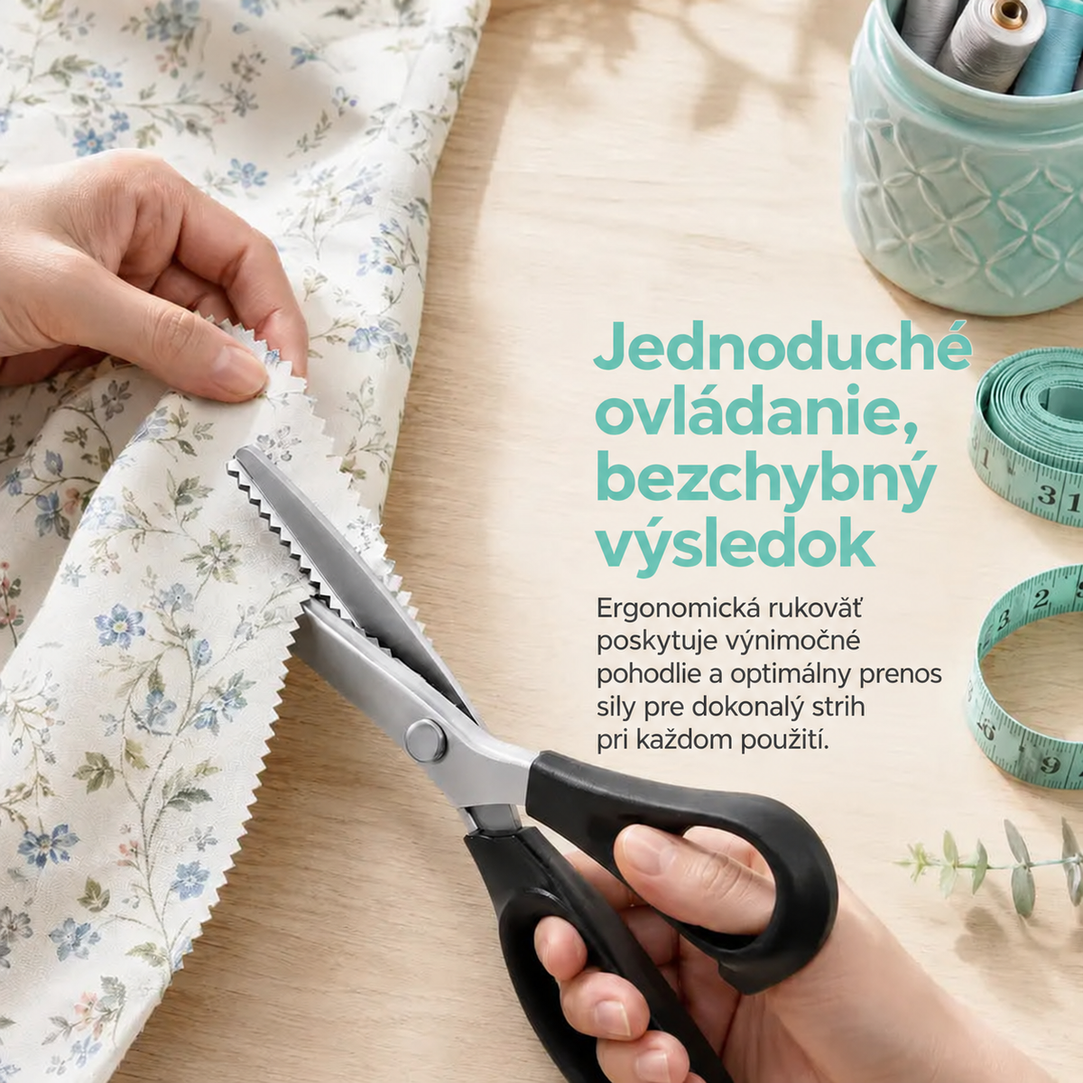 ✨Healrize® Nerezové cikcakové nožnice so zúbkovaným ostrím – ideálne na kreatívne tvorenie (DIY)✂️