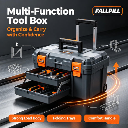 ✨FALLPILL Rolling Multi-Function Tool Box