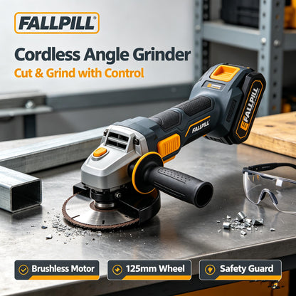 💥FALLPILL 20V Brushless Cordless Angle Grinder (125mm)