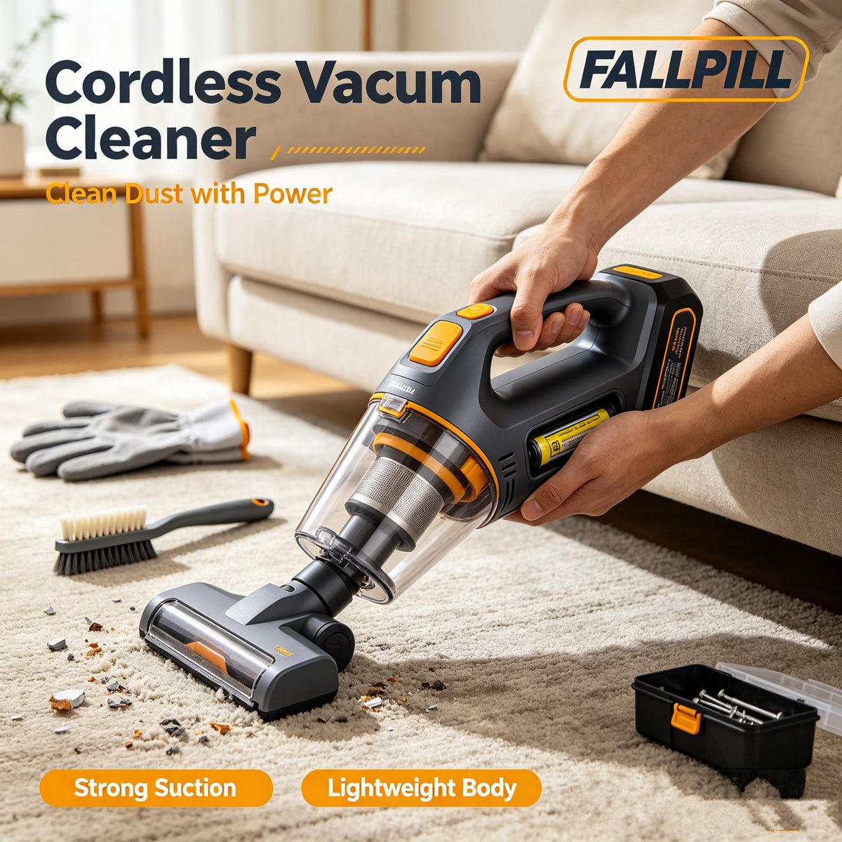 🥘FALLPILL Cordless Vacuum Cleaner