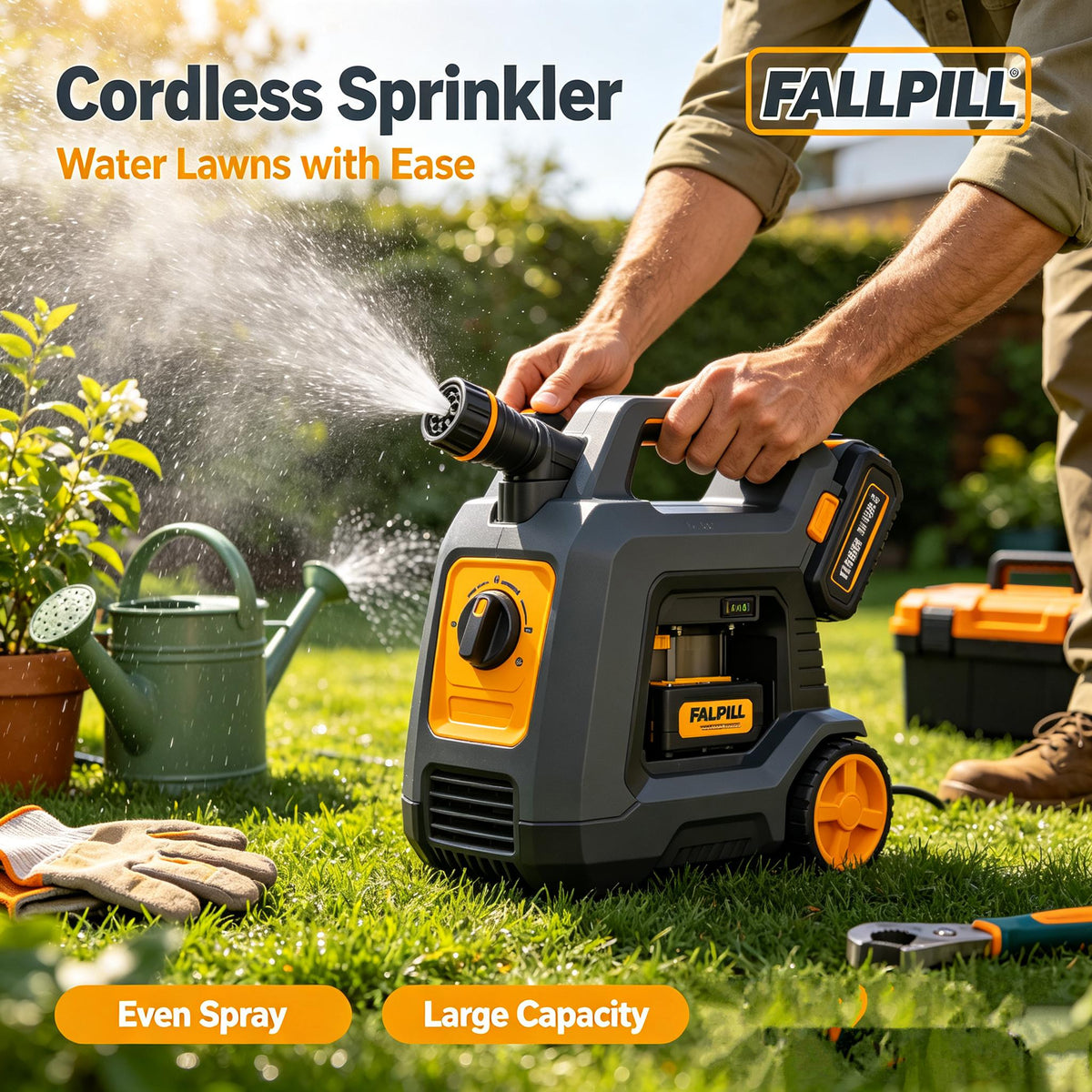 🥛FALLPILL Cordless Sprinkler Water Pump