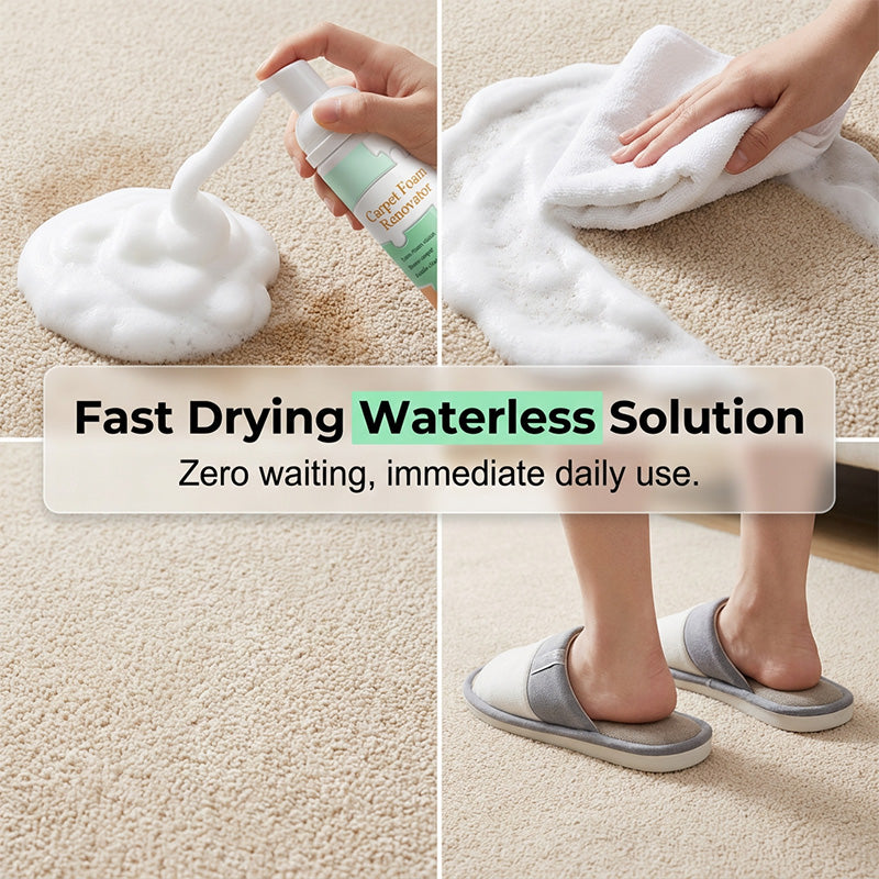 🔥 TODAY’S SPECIAL OFFER |✨Healrize® Fast-Acting Waterless Carpet Foam Stain Remover – Deep Clean in Minutes🚚
