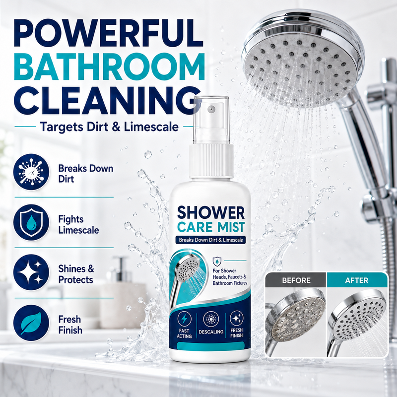 ✨𝐻𝑒𝑎𝑙𝑟𝑖𝑧𝑒® Fast-Acting Shower Limescale Remover Spray – Dissolves stubborn mineral deposits & hard water stains. Restores water flow & shine – just spray & wipe! 🚿🧼
