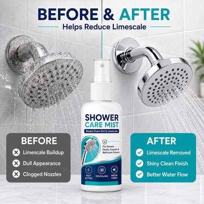 ✨𝐻𝑒𝑎𝑙𝑟𝑖𝑧𝑒® Fast-Acting Shower Limescale Remover Spray – Dissolves stubborn mineral deposits & hard water stains. Restores water flow & shine – just spray & wipe! 🚿🧼
